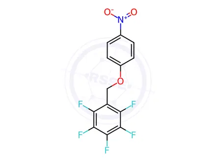 Chemical structure of p-Nitrophenol-PFB