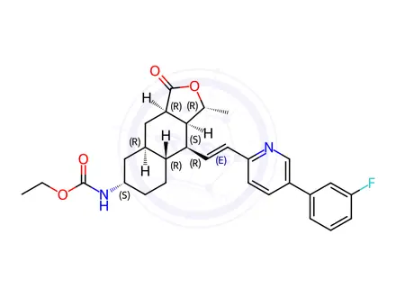 Chemical structure of Vorapaxar Impurity G