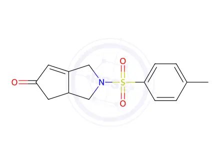 Chemical structure of 2-tosyl-2,3,3a,4-tetrahydrocyclopenta[c]pyrrol-5(1H)-one