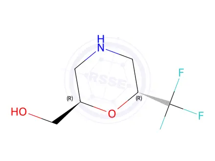 Chemical structure of ((2R,6R)-6-(trifluoromethyl)morpholin-2-yl)methanol