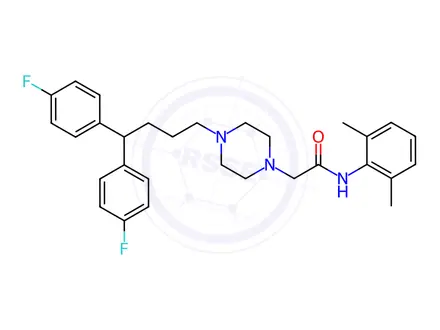 Chemical structure of Lidoflazine