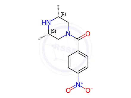 Chemical structure of ((3S,5R)-3,5-diMethylpiperazin-1-yl)(4-nitrophenyl)Methanone