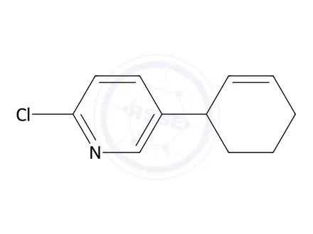 Chemical structure of 2-Chloro-5-(cyclohex-2-en-1-yl)pyridine