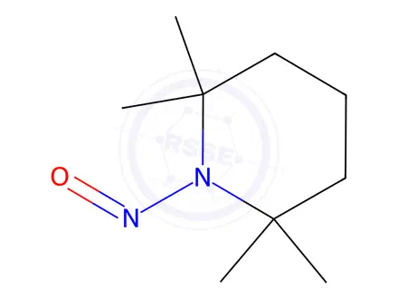 Chemical structure of 2,2,6,6-tetramethyl-1-nitrosopiperidine