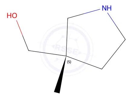 Chemical structure of (S)-(3-Methyl-pyrrolidin-3-yl)-methanol