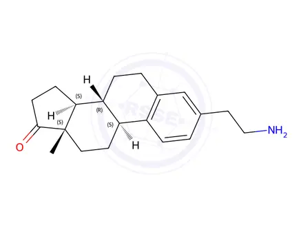 Chemical structure of 3-aminoethylestrone