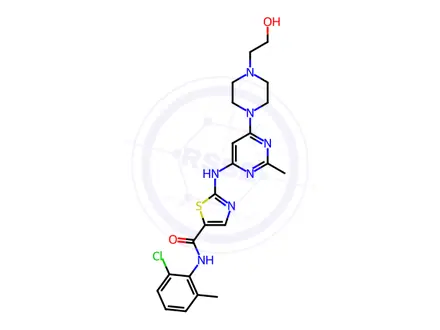 Chemical structure of Dasatinib