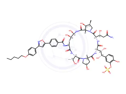 Chemical structure of Micafungin Impurity 25