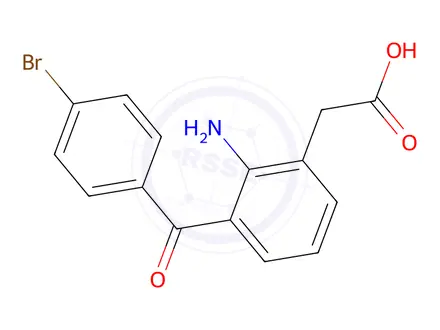 Chemical structure of Bromfenac Reference Standard