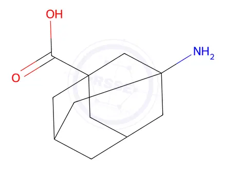 Chemical structure of 3-Amino-adamantane-1-carboxylic Acid Hydrochloride