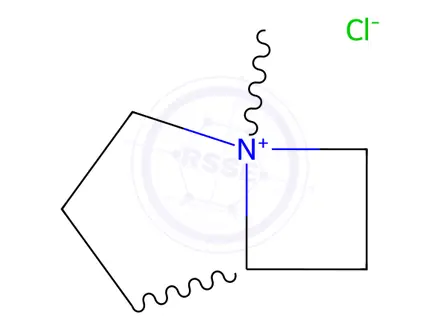 Chemical structure of 1-Azoniabicyclo[3.2.0]heptane,1-methyl-,chloride