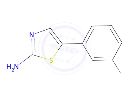 Chemical structure of 5-(3-Bromophenyl)thiazol-2-amine