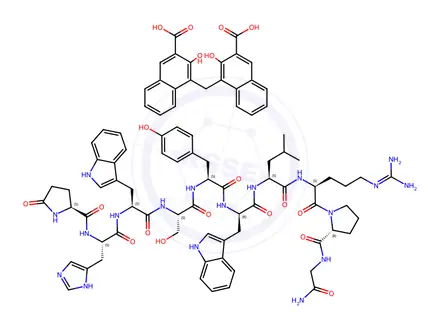 Chemical structure of Triptorelin Pamoate
