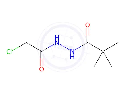 Chemical structure of N’-(2-chloroacetyl)-2,2-dimethylpropanehydrazide
