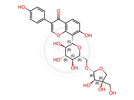 Chemical structure of Puerarin apioside