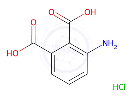 Chemical structure of 3-Aminophthalic Acid Hydrochloride