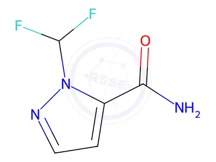 Chemical structure of 1-(Difluoromethyl)-1H-pyrazole-5-carboxamide