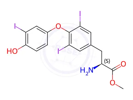Chemical structure of Liothyronine Methyl Ester