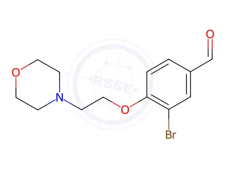 Chemical structure of 3-Bromo-4-(2-morpholinoethoxy)benzaldehyde