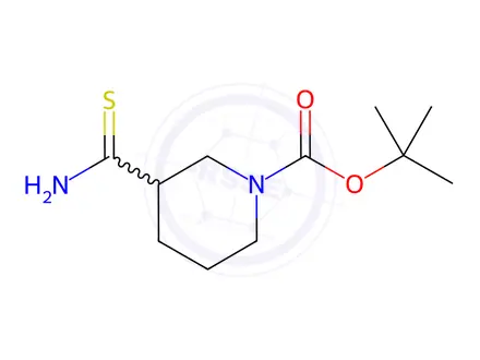 Chemical structure of 3-Carbamothioylpiperidine, N1-BOC protected
