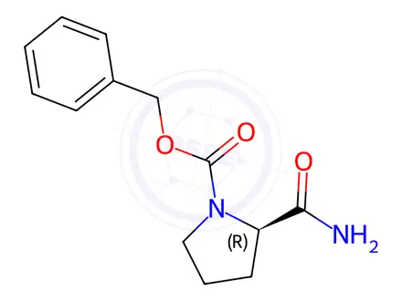 Chemical structure of Z-D-Proline Amide
