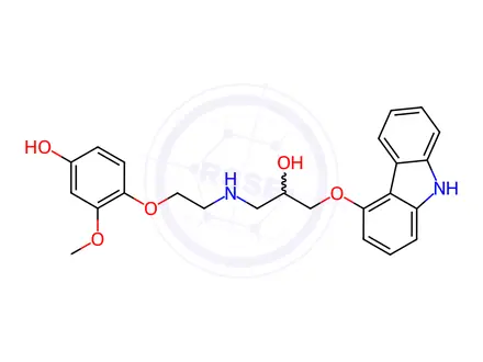 Chemical structure of 4'-Hydroxyphenyl Carvedilol