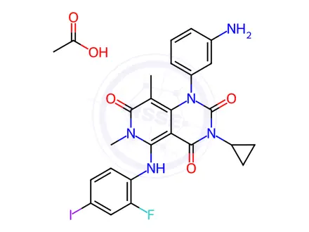 Chemical structure of Trametinib Acetate