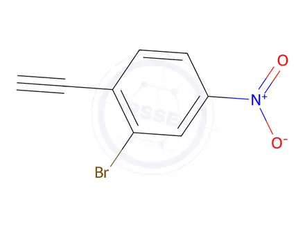 Chemical structure of 2-Bromo-1-ethynyl-4-nitrobenzene