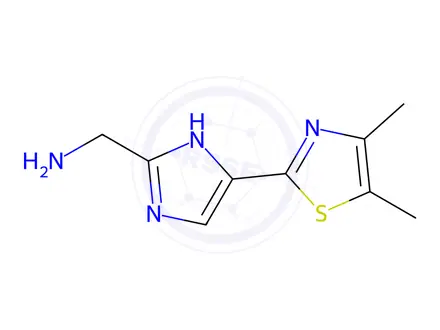 Chemical structure of (5-(4,5-Dimethylthiazol-2-yl)-1H-imidazol-2-yl)methanamine