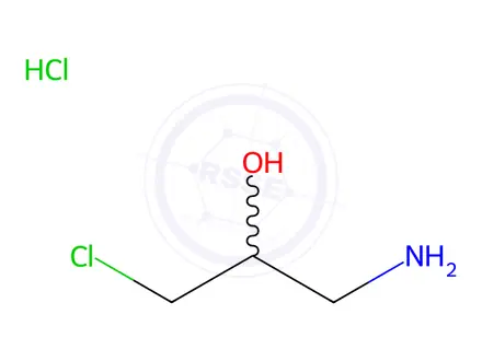 Chemical structure of 1-Amino-3-chloropropan-2-ol Hydrochloride