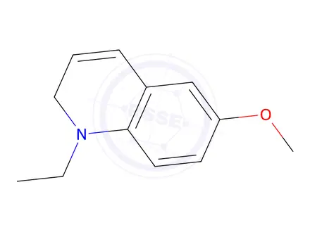 Chemical structure of 6-methoxy-N-ethyl-1,2-dihydroquinoline