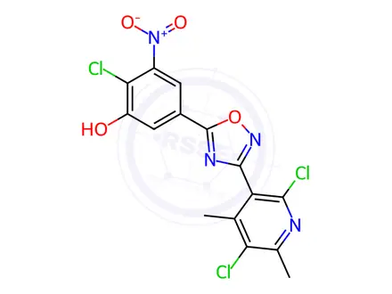 Chemical structure of Opicapone Impurity 100