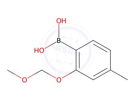 Chemical structure of 2-Methoxymethoxy-4-methylphenylboronic acid