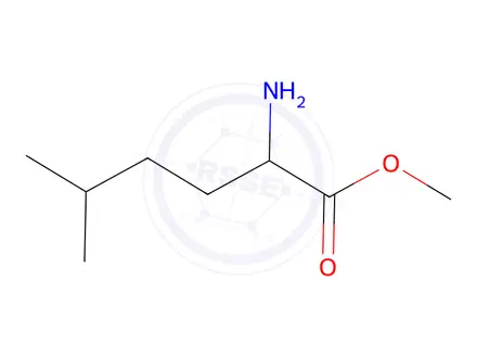 Chemical structure of Methyl 2-amino-5-methylhexanoate hydrochloride