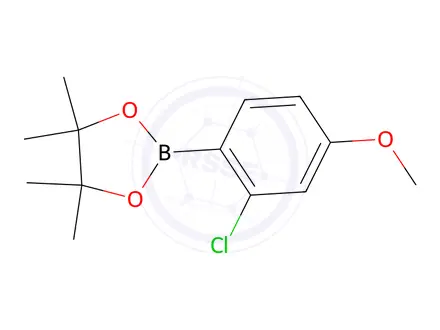Chemical structure of 2-Chloro-4-methoxyphenylboronic acid pinacol ester