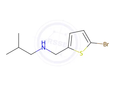 Chemical structure of N-((5-Bromothiophen-2-yl)methyl)-2-methylpropan-1-amine