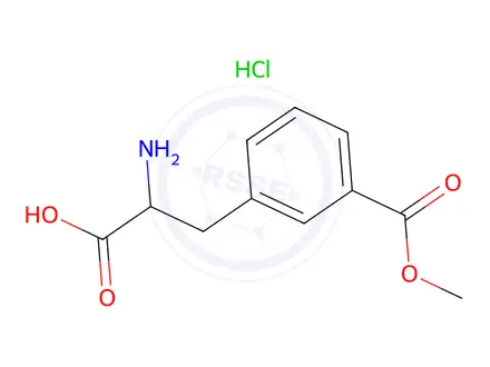Chemical structure of 2-Amino-3-(3-(methoxycarbonyl)phenyl)propanoic acid hydrochloride