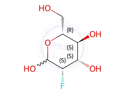 Chemical structure of (3S,4S,5S,6R)-3-Fluoro-6-(hydroxymethyl)tetrahydro-2H-pyran-2,4,5-triol