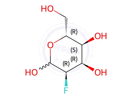 Chemical structure of (3R,4R,5S,6R)-3-fluoro-6-(hydroxymethyl)tetrahydro-2H-pyran-2,4,5-triol