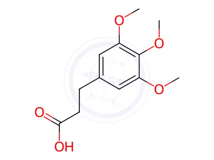 Chemical structure of 3-(3,4,5-Trimethoxyphenyl)propanoic Acid
