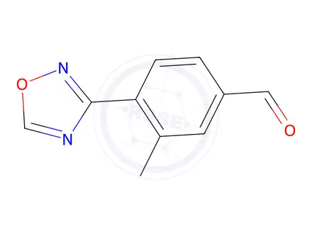 Chemical structure of 3-Methyl-4-(1,2,4-oxadiazol-3-yl)benzaldehyde