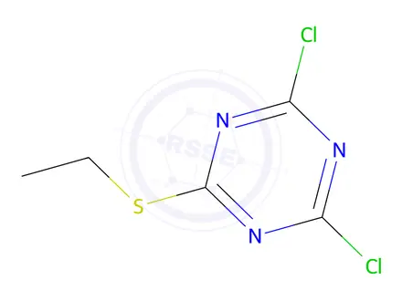 Chemical structure of 2,4-Dichloro-6-(ethylthio)-1,3,5-triazine