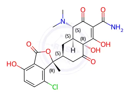 Chemical structure of Chlortetracycline EP Impurity G