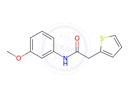Chemical structure of n-(3-Methoxyphenyl)-2-(thiophen-2-yl)acetamide