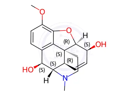 Chemical structure of 10a-Hydroxycodeine