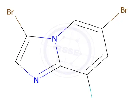 Chemical structure of 3,6-Dibromo-8-fluoroimidazo[1,2-a]pyridine