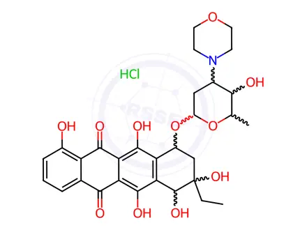 Chemical structure of MX2 hydrochloride