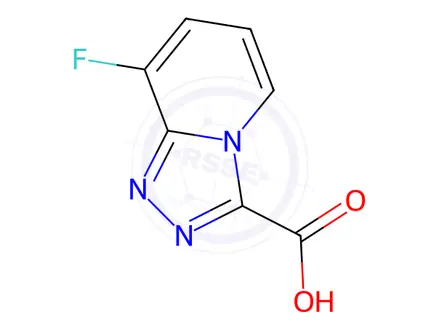Chemical structure of 8-Fluoro-[1,2,4]triazolo[4,3-a]pyridine-3-carboxylic acid