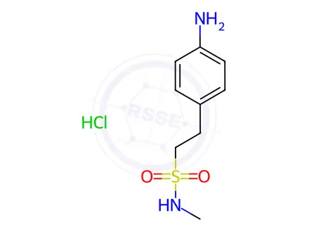 Chemical structure of 4-Amino-N-methylbenzeneethanesulfonamide Hydrochloride