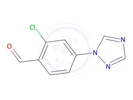 Chemical structure of 2-Chloro-4-(1H-1,2,4-triazol-1-yl)benzaldehyde